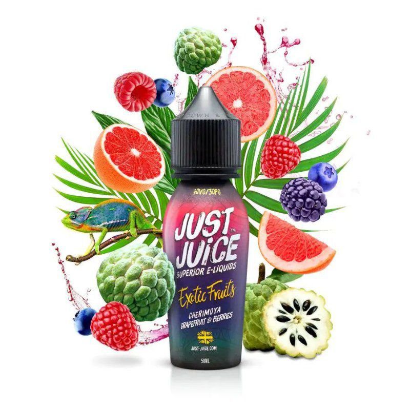 LÍQUIDO CHERIMOYA GRAPEFRUIT & BERRIES - EXOTIC FRUITS - JUST JUICE.jpg LÍQUIDO CHERIMOYA GRAPEFRUIT & BERRIES - EXOTIC FRUITS - JUST JUICE