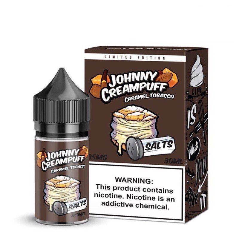 LÍQUIDO CARAMEL TOBACCO SALTS - JOHNNY CREAMPUFF-2.jpg LÍQUIDO CARAMEL TOBACCO SALTS - JOHNNY CREAMPUFF