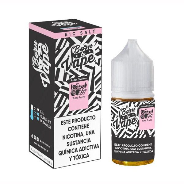 LÍQUIDO TUTTI FRUTTI  - NICSALT - BORN TO VAPE