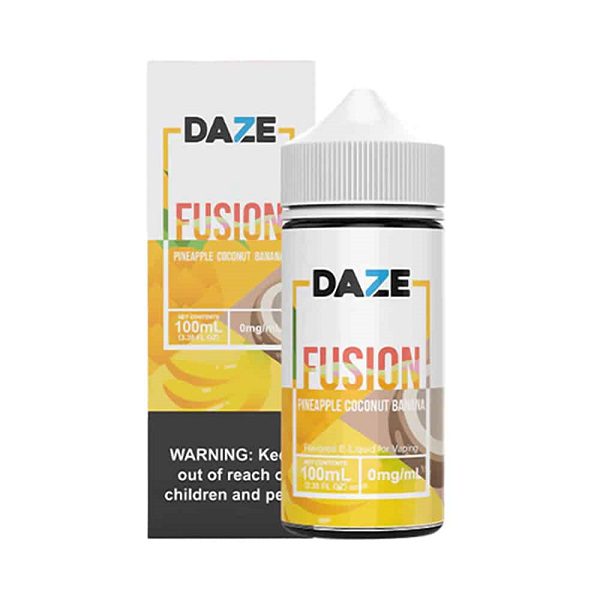 LÍQUIDO FREEBASE PINEAPPLE COCONUT BANANA - REDS FUSION - 7 DAZE