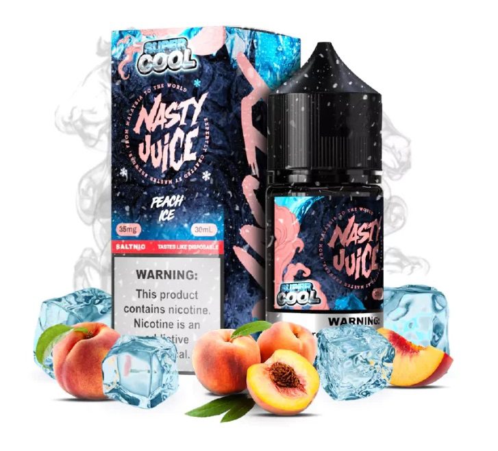 LÍQUIDO PEACH ICE - NICSALT - NASTY SUPER COOL.jpg LÍQUIDO PEACH ICE - NICSALT - NASTY SUPER COOL